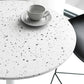 Quadratischer und runder Stehtisch mit Sockel, moderner Stehtisch aus Stein für den Außenbereich