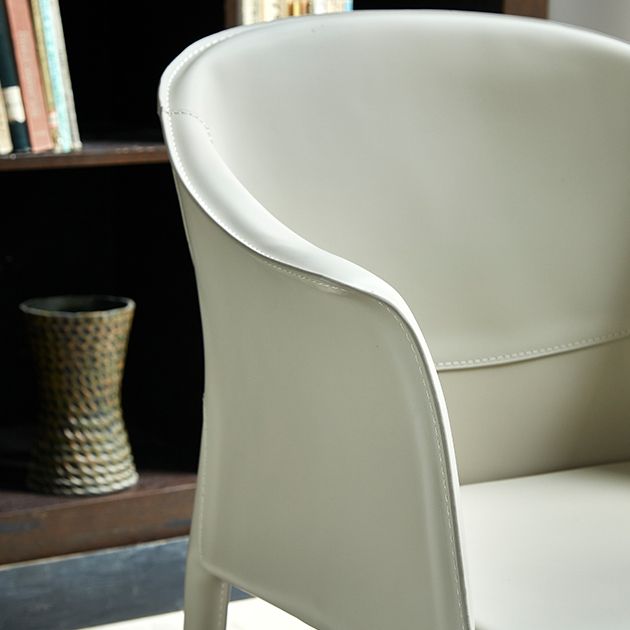 Modern Metal Dining Arm Chair Leather Dining Room Chair for Restaurant Use Clearhalo ' kitchen&dining_furn' 'Dining Chairs' 'Dining Tables & Seating' 'dining_chair' 'furn' 'furn_dining_chair' 'Furniture' 'furniture_dining_chair' 'Kitchen & Dining Furniture' 'kitchen' 1200x1200_43f9141a-45a0-4d12-8269-59281cab6630