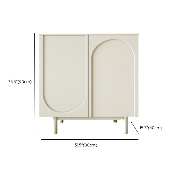 Sideboard di rettangolo moderno Rettangolo Sideboard di archiviazione in legno con porta