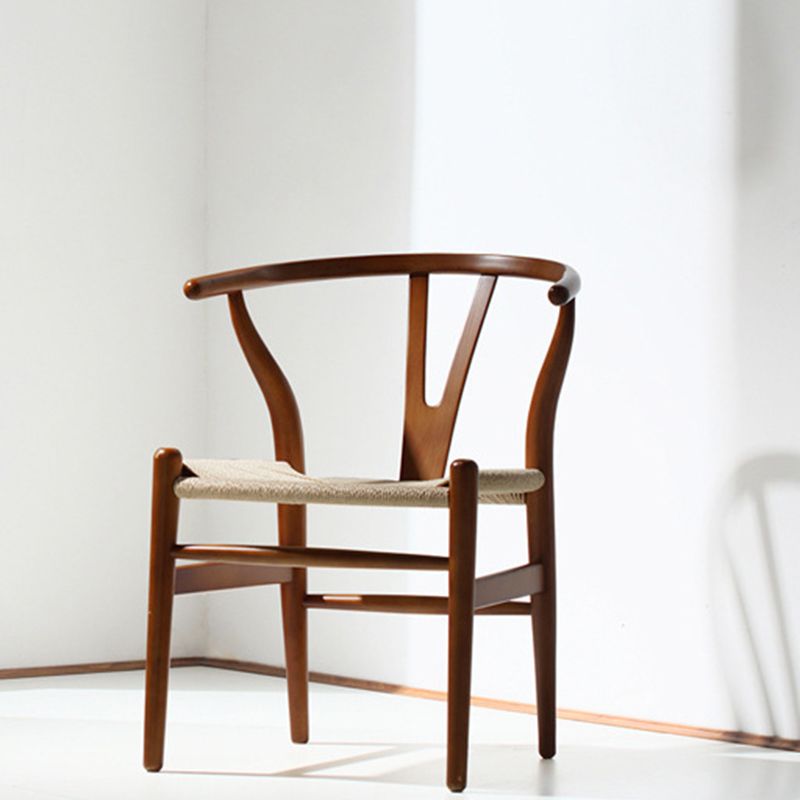 Traditionele stijl zijstoel houten eetkamerstoel voor keuken