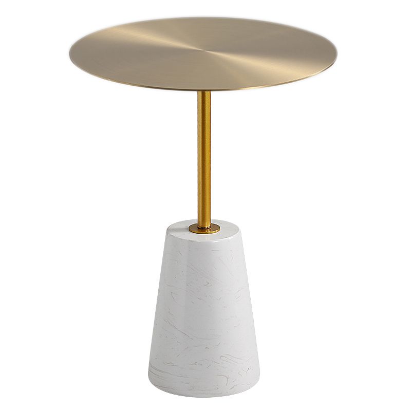 Tavolo da tavolo da golf di piedistallo contemporaneo Tavolo laterale per camera da letto