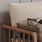 Rustic 37.4"High Cotton-Blend Sectional Pillow Back Sofa with Solid Wood Legs , Beige Clearhalo 'furn' 'furn_sectionals' 'Furniture' 'furniture_sectionals' 'Living Room Furniture' 'Sectionals' 1200x1200_44003ef5-0d70-4d33-a25e-8350c68cf8f6