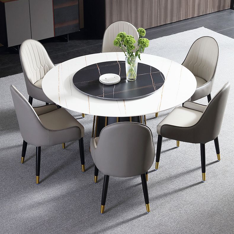 Glam Parsons chaises chaises à manger rembourrées avec des pattes en bois