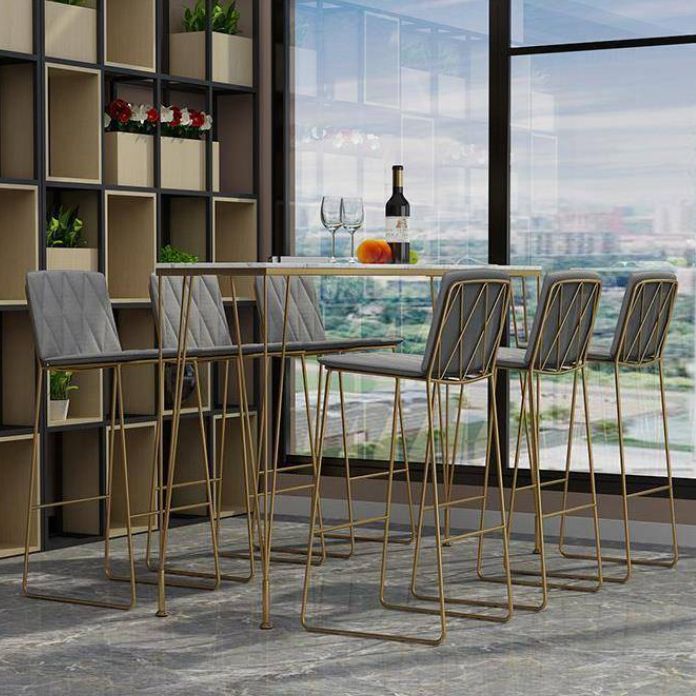 1/4/7 Pieces Bar Stool and Table Set Rectangular Bar Table Set Clearhalo 'Bar Furniture' 'furn' 'furn_home_bar_bar_sets' 'Furniture' 'Home Bars & Bar Sets' 'home_bar_bar_sets' 'Kitchen & Dining Furniture' 1200x1200_4400ec4b-7565-4d84-aab1-9b15fed1e333