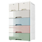 Plastic Storage Cabinet with Legs Modern Wardrobe Armoire for Home