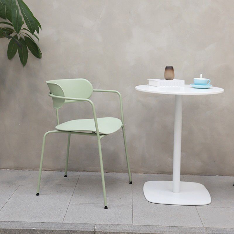 Glam Style Metal Arm Chair Open Back Side Chair for Dining Room (Set of 4) Clearhalo 'Dining Chairs' 'Dining Tables & Seating' 'dining_chair' 'furn' 'furn_dining_chair' 'Furniture' 'furniture_dining_chair' 'Kitchen & Dining Furniture' 1200x1200_4404be42-d819-4811-9ba1-cc3c205a1e3b