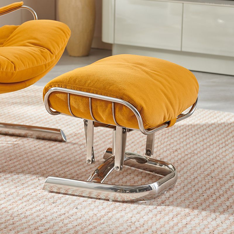 Yellow Standard Recliner with Extended Footrest in Microsuede Clearhalo 'Chairs & Seating' 'furn' 'furn_recliners' 'Furniture' 'Living Room Furniture' 'Recliners' 1200x1200_440909fa-919d-41b9-976f-38ee0c72e20e