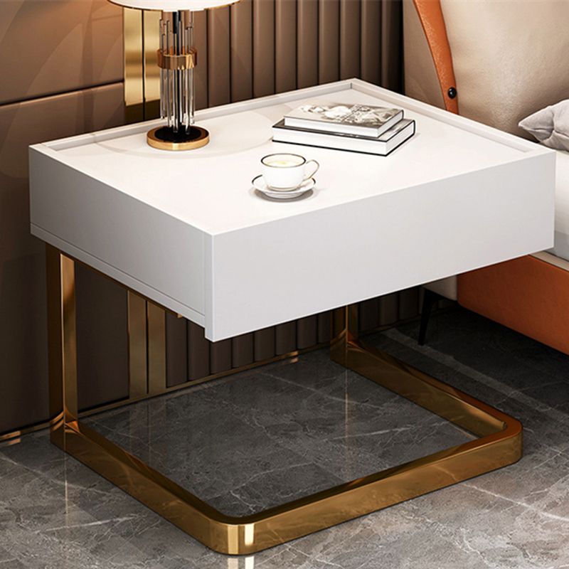 Moderno comodino da letto in legno prodotto moderno con cassetto per camera da letto