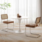 Round Tulip Base Modern Dining Table White Tone Fixed Table for Dining Room Clearhalo ' dining_table' 'Dining Tables & Seating' 'Dining Tables' 'furn' 'furn_dining_table' 'Furniture' 'furniture_dining_table' 'Kitchen & Dining Furniture' 'kitchen&dining_furn' 'kitchen' 'kitchen_dining_table' 1200x1200_440bd922-e509-4a18-b5c9-f75c556e06c6