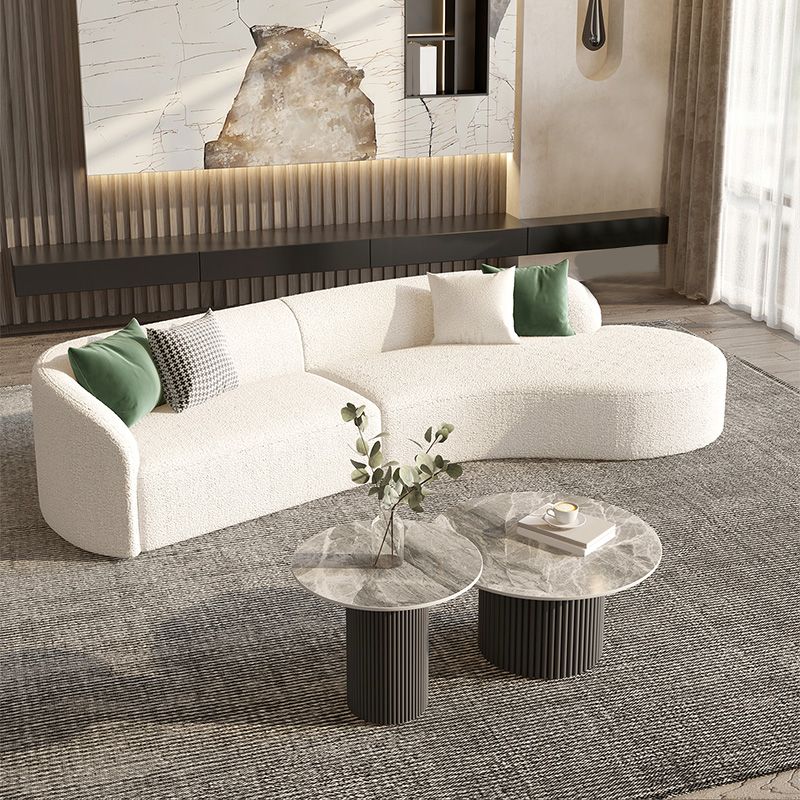 Wool Modern Sofa/Sectional Right Hand Facing for Apartment, Living Room Clearhalo 'furn' 'furn_sectionals' 'Furniture' 'Living Room Furniture' 'Sectionals' 1200x1200_440cbbdb-7924-472c-b73a-24a313b5ff79