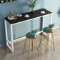 Modern Marble Table with Rectangle Table Top Black White Trestle Table-41.3" H Clearhalo 'Bar Furniture' 'Bar Tables' 'bar_tables' 'furn' 'furn_bar_tables' 'Furniture' 'furniture_bar_tables' 'Kitchen & Dining Furniture' 'kitchen&dining_furn' 'kitchen' 1200x1200_440dd4cc-3dae-451c-ba50-4e3460ba15e1