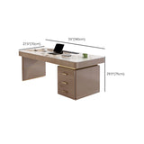 Rectangular Shape Office Desk Wooden Writing Desk with 3 Drawers for Office