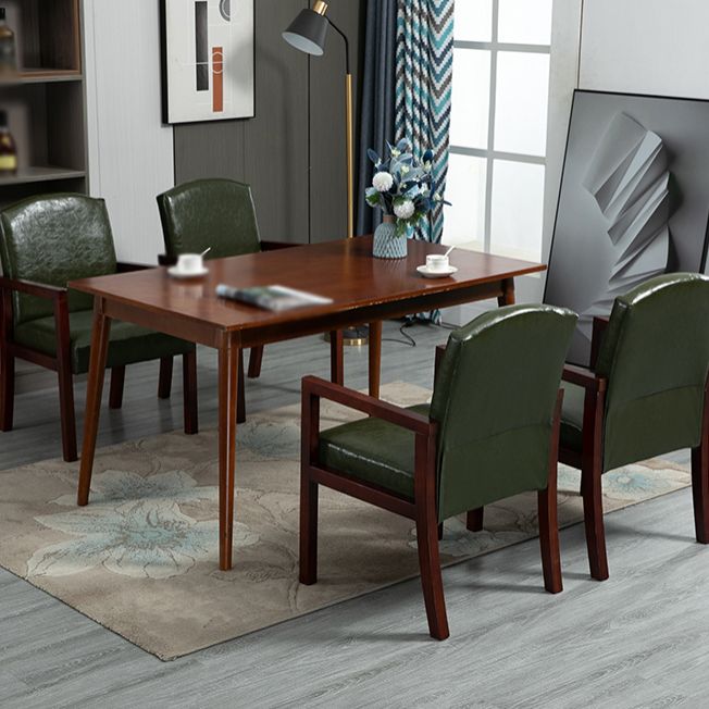 Contemporary Kitchen Square Dining Chair Parsons Dining Side Chair with Wooden Legs Clearhalo ' kitchen&dining_furn' 'Dining Chairs' 'Dining Tables & Seating' 'dining_chair' 'furn' 'furn_dining_chair' 'Furniture' 'furniture_dining_chair' 'Kitchen & Dining Furniture' 'kitchen' 1200x1200_44127a73-6789-4408-af01-f69a50abfcc2