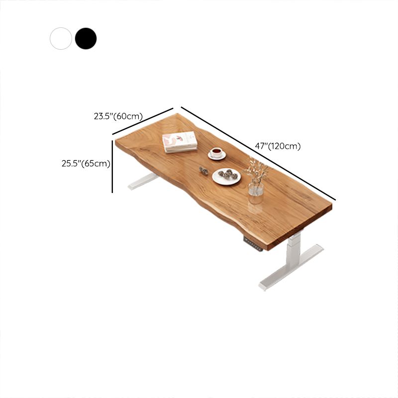 Tavolino da cocktail in slitta o caffè in legno massiccio contemporaneo