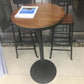 Industrial Style Black Iron Bar Table Brown Wood Top Bistro Table for Cafe Clearhalo 'Bar Furniture' 'Bar Tables' 'bar_tables' 'furn' 'furn_bar_tables' 'Furniture' 'furniture_bar_tables' 'Kitchen & Dining Furniture' 'kitchen&dining_furn' 'kitchen' 1200x1200_441819ef-1300-4991-a9c6-f7d88f983a3b