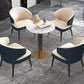 Minimalist Kitchen Standard Dining Table Round Shape Sintered Stone Dining Table in White Clearhalo ' dining_table' 'Dining Tables & Seating' 'Dining Tables' 'furn' 'furn_dining_table' 'Furniture' 'furniture_dining_table' 'Kitchen & Dining Furniture' 'kitchen&dining_furn' 'kitchen' 'kitchen_dining_table' 1200x1200_4419dff2-ddbc-4175-965b-aa24de82e339