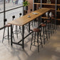 Ensemble de Table de Bar moderne 1/11 pièces, Table de comptoir rectangulaire en bois avec tabourets hauts
