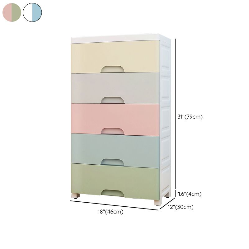 Armoire non conservatrice avec armoire de rangement en plastique de tiroir avec jambes