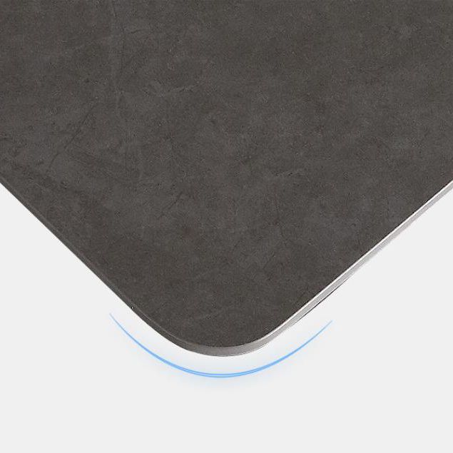 Tavolo da pranzo in pietra sinterizzato tavolo rettangolo moderno con 4 gambe in legno di cenere