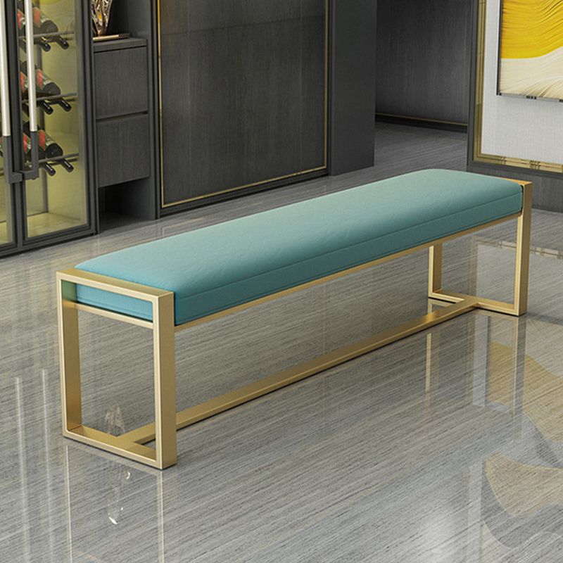 Glam Solid Color Entryway Bench Upholstered Entryway Bench with Cushioned Clearhalo 'Benches' 'Chairs & Seating' 'furn' 'furn_benches' 'Furniture' 'Living Room Furniture' 1200x1200_441b8481-86e2-4c2f-baf0-d92e7b8cb749