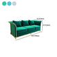 27.5" H Contemporary Velvet Tuxedo Arm Sofa with Pillows for Living Room