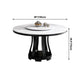 Contemporary Round Shape Table Sintered Stone White Standard Dining Table for Kitchen Clearhalo ' dining_table' 'Dining Tables & Seating' 'Dining Tables' 'furn' 'furn_dining_table' 'Furniture' 'furniture_dining_table' 'Kitchen & Dining Furniture' 'kitchen&dining_furn' 'kitchen' 'kitchen_dining_table' 1200x1200_441cad85-4ce0-432b-989d-7c7ea450758f