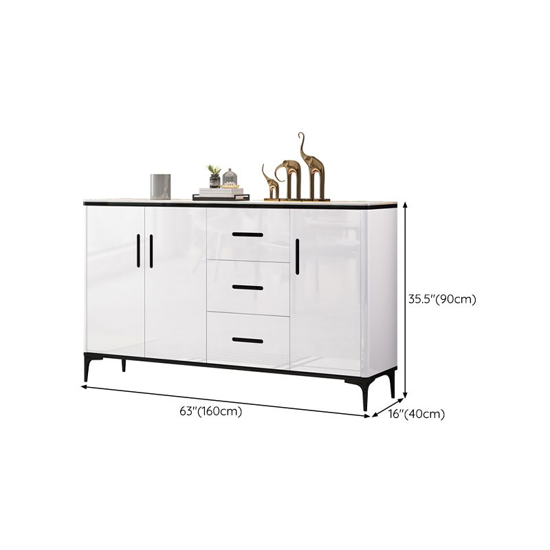 Contemporaneo a buffet a buffet a buffet in legno con mobile e cassetti