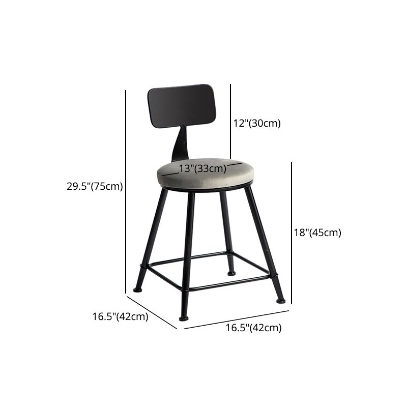 Industrial Bar and Counter Stool Metal Stool with Black Base Clearhalo 'Bar Furniture' 'Bar Stools' 'bar_stools' 'furn' 'furn_bar_stools' 'Furniture' 'furniture_bar_stools' 'Kitchen & Dining Furniture' 1200x1200_441d9017-0d6c-4da1-9004-918cb4649055