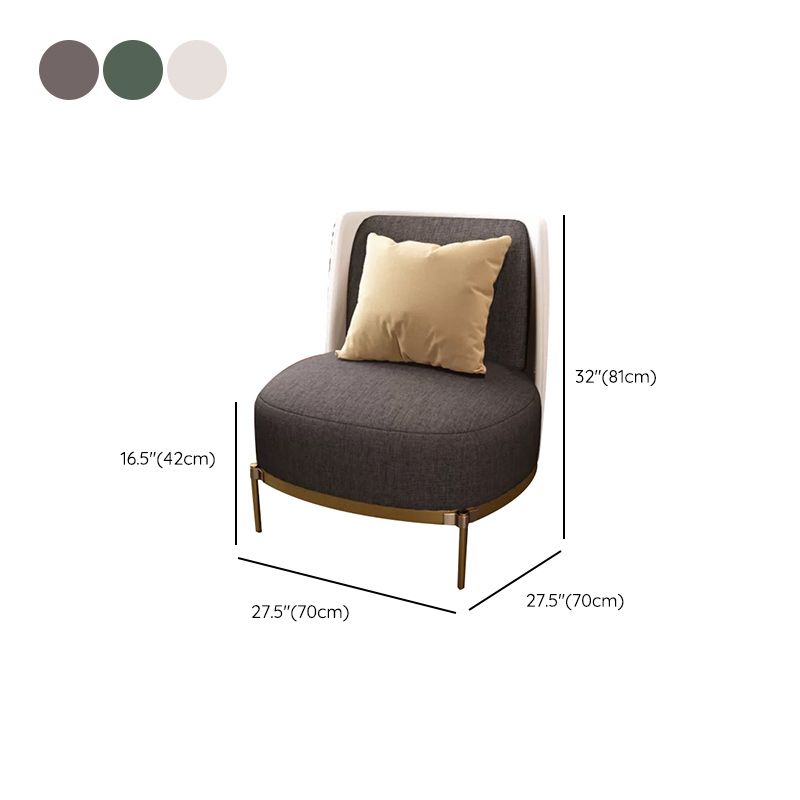 Upholstered Accent Armchair 4 Legs Sewn Pillow Back Accent Chair Clearhalo 'Accent Chairs' 'accent_chairs' 'Chairs & Seating' 'furn' 'furn_accent_chairs' 'Furniture' 'Living Room Furniture' 1200x1200_441dbd57-c240-4a6f-9114-952349191431