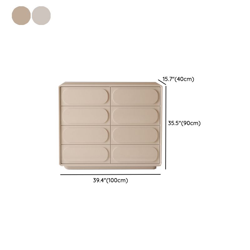 Modernismo Horizontal Cofre de lencería de almacenamiento de madera horizontal para espacio para habitación