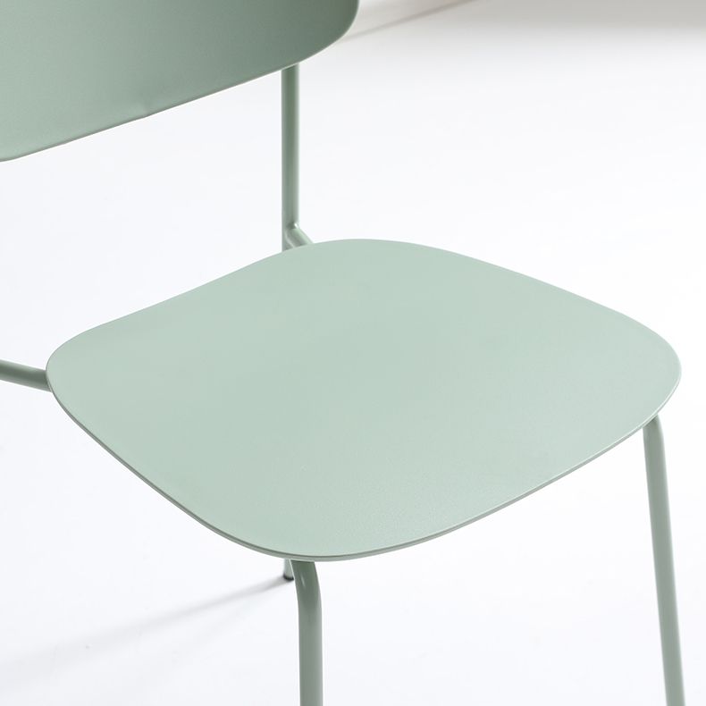 Contemporary Restaurant Open Back Side Chair Matte Finish Plastic Dining Chair Clearhalo ' kitchen&dining_furn' 'Dining Chairs' 'Dining Tables & Seating' 'dining_chair' 'Furniture' 'furniture_dining_chair' 'Kitchen & Dining Furniture' 'kitchen' 1200x1200_442070d3-2084-4873-b247-86669620ce0c