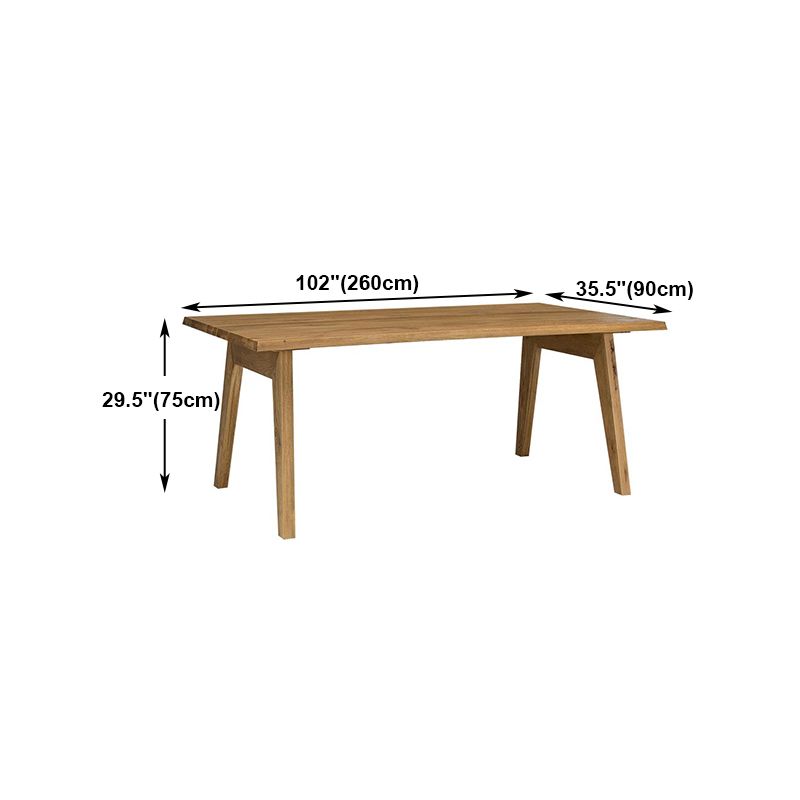 Solid Wood Contemporary Rectangular Dining Table Pine Wood Top Indoor Table Clearhalo ' dining_table' 'Dining Tables & Seating' 'Dining Tables' 'furn' 'furn_dining_table' 'Furniture' 'furniture_dining_table' 'Kitchen & Dining Furniture' 'kitchen&dining_furn' 'kitchen' 'kitchen_dining_table' 1200x1200_442135d7-f04c-44db-b7e3-0d08efcd0ffe