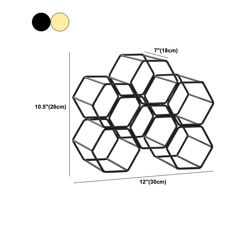 Soporte de botellas de botella de vino redondo de lujo Totador de botella de metal