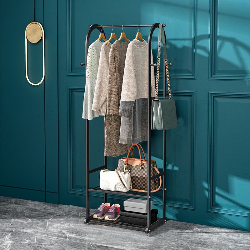 Modern Coat Hanger Storage Shelves Hall Tree Entry Hall Tree with Hooks Clearhalo 'Entry & Mudroom Furniture' 'furn' 'furn_hall_tree_coat_racks' 'Furniture' 'Hall Trees & Coat Racks' 'hall_tree_coat_racks' 1200x1200_44238600-cfda-4b41-87cb-10fc1ac8f6e2