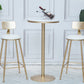 Stone Bar Dining Table Glam Round /Square Bar Table with Pedestal for Dining Room Clearhalo 'Bar Furniture' 'Bar Tables' 'bar_tables' 'furn' 'furn_bar_tables' 'Furniture' 'furniture_bar_tables' 'Kitchen & Dining Furniture' 1200x1200_4424df8e-cc0f-4fcf-9237-98930012393c