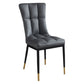 Glam Style Wingback Side Chair Upholstered Armless Dining Chairs for Home Clearhalo ' kitchen&dining_furn' 'Dining Chairs' 'Dining Tables & Seating' 'dining_chair' 'furn' 'furn_dining_chair' 'Furniture' 'furniture_dining_chair' 'Kitchen & Dining Furniture' 'kitchen' 1200x1200_44250c7e-e4b2-4fff-80b0-9cdc06b8b407