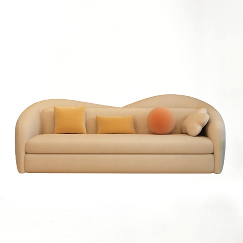 Divano convertibile divano in fico in pelle con braccio inclinato in bianco