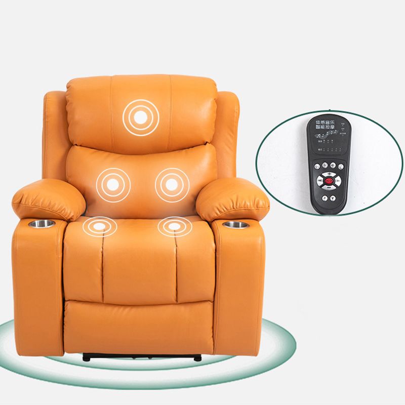 Traditional Home Theater Recliner Chair with Lumbar and Power-Push Botton Clearhalo 'Chairs & Seating' 'furn' 'furn_recliners' 'Furniture' 'Living Room Furniture' 'Recliners' 1200x1200_44273663-f173-40ab-9eef-957579a025d4