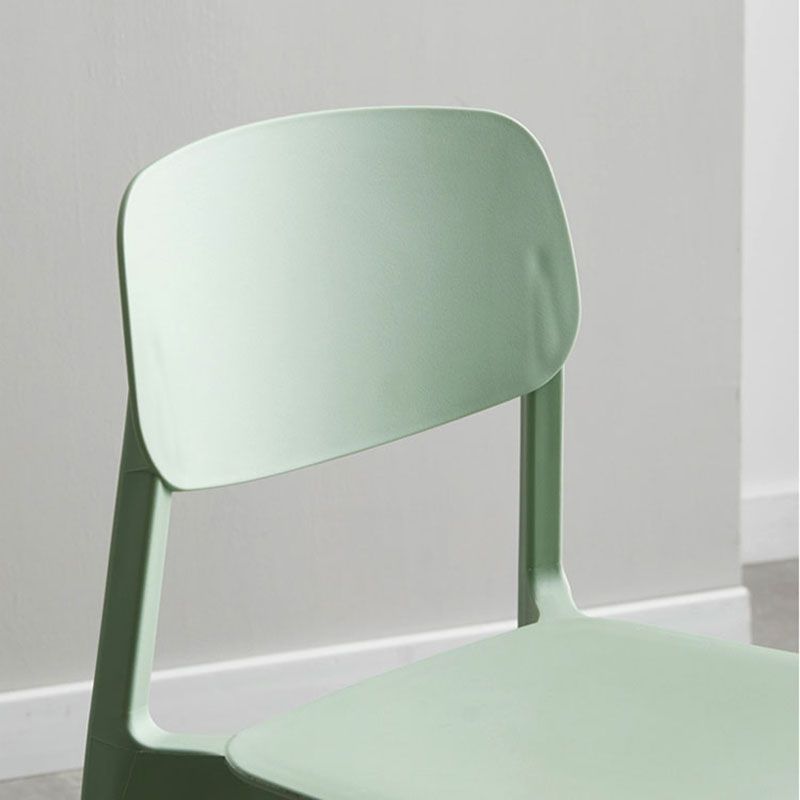 Conference Room Scandinavian Plastic Side Chair Matte Finish Open Back Dining Chair Clearhalo ' kitchen&dining_furn' 'Dining Chairs' 'Dining Tables & Seating' 'dining_chair' 'furn' 'furn_dining_chair' 'Furniture' 'furniture_dining_chair' 'Kitchen & Dining Furniture' 'kitchen' 1200x1200_44277b1f-880d-4cd2-8b77-6de6c820b162