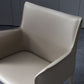 Matte Finish Solid Back Chair Designer Style Home Leather Arm Chair Clearhalo 'Dining Chairs' 'Dining Tables & Seating' 'dining_chair' 'furn' 'furn_dining_chair' 'Furniture' 'Kitchen & Dining Furniture' 1200x1200_4427a7e6-ca7e-4eef-816e-539922513633