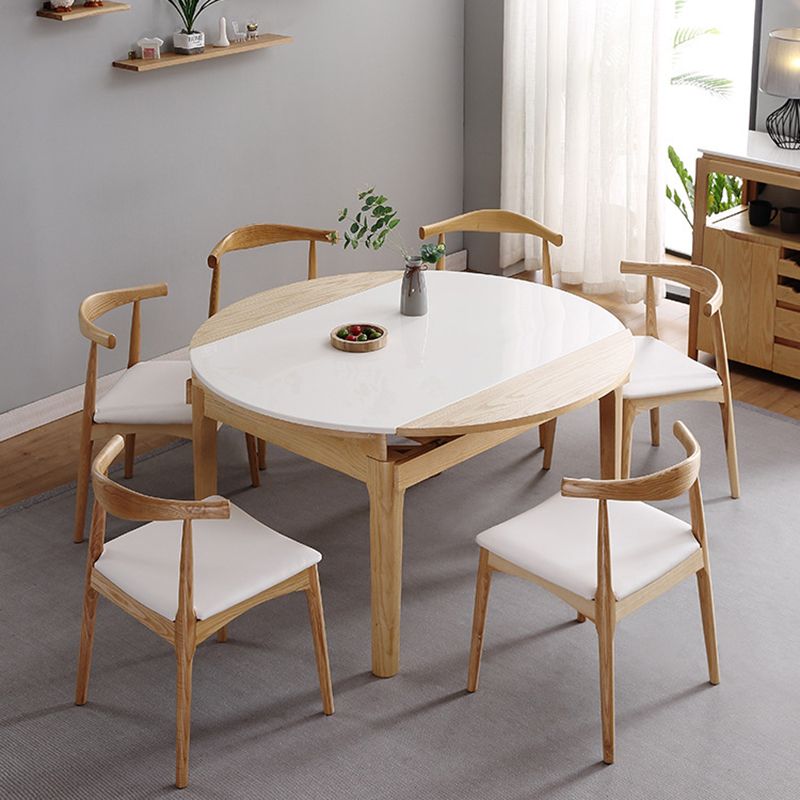 Traditional Side Chair Wood Open Back Dining Room Chair for Kitchen