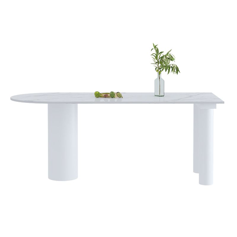 Metal Contemporary Free Form Dining Table Sintered Stone Table for Kitchen Clearhalo ' dining_table' 'Dining Tables & Seating' 'Dining Tables' 'furn' 'furn_dining_table' 'Furniture' 'furniture_dining_table' 'Kitchen & Dining Furniture' 'kitchen&dining_furn' 'kitchen' 'kitchen_dining_table' 1200x1200_4428352e-91f6-4ec2-bf1d-1c55e6cb953b