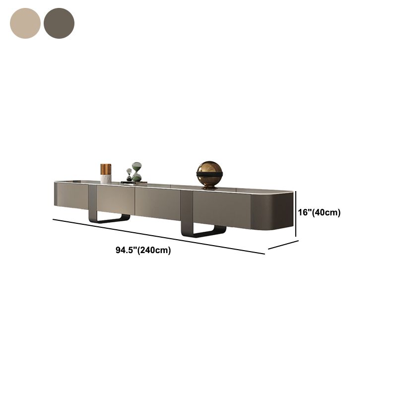 Modern Style Stone TV Stand Enclosed Storage TV Cabinet with Drawers Clearhalo 'furn' 'furn_tv_stands_entertainment_centers' 'Furniture' 'Living Room Furniture' 'TV Stands & Entertainment Centers' 'TV Stands & Media Storage Furniture' 'tv_stands_entertainment_centers' 1200x1200_4429aa94-d660-447f-bd65-0133a3287a2e