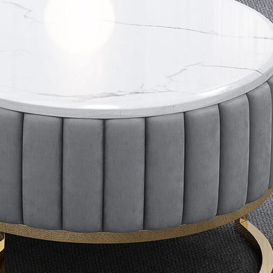 Imitazione scandinava Imitazione in marmo TV console TV di archiviazione chiusa con cassetti