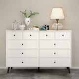 Cassa di accento moderno con gambe dritte e cassetti