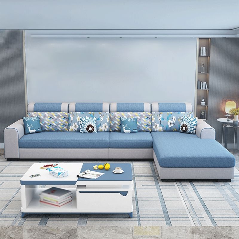 Contemporary Right Hand Facing Sectional with Round Arm and Storage Clearhalo 'furn' 'furn_sectionals' 'Furniture' 'furniture_sectionals' 'kitchen' 'kitchen_sectionals' 'Living Room Furniture' 'Sectionals' 1200x1200_442c26d8-ee27-4a25-9ebb-75b8ab966084