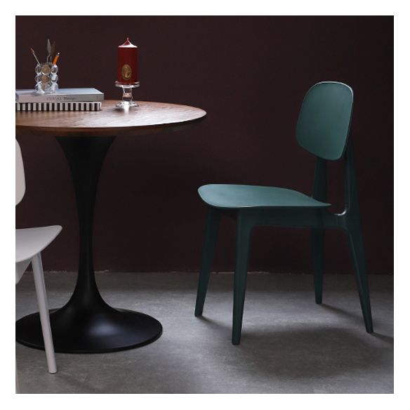 Modern Indoor-Outdoor Dining Chair Open Back Plastic Side Chair Clearhalo ' kitchen&dining_furn' 'Dining Chairs' 'Dining Tables & Seating' 'dining_chair' 'Furniture' 'furniture_dining_chair' 'Kitchen & Dining Furniture' 'kitchen' 1200x1200_442cdbd0-367f-4fd5-9773-b22d6db69063