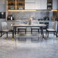 Contemporary Dining Table Set with Sintered Stone Dining Table and Cushioned Chairs Clearhalo 'Dining Room Sets' 'Dining Tables & Seating' 'dining_room_set' 'furn' 'furn_dining_room_set' 'Furniture' 'furniture_dining_room_set' 'Kitchen & Dining Furniture' 'kitchen&dining_furn' 'kitchen' 1200x1200_442e5e9c-2670-44f5-9a82-f21de2f7a14b