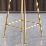 Nordic Armless Backrest Counter Stool Iron Cafe Bar Stool with Pedal and Velvet Cushion Clearhalo 'Bar Furniture' 'Bar Stools' 'bar_stools' 'furn' 'furn_bar_stools' 'Furniture' 'furniture_bar_stools' 'Kitchen & Dining Furniture' 1200x1200_442eb157-85f0-4224-b955-9b50ff456c43