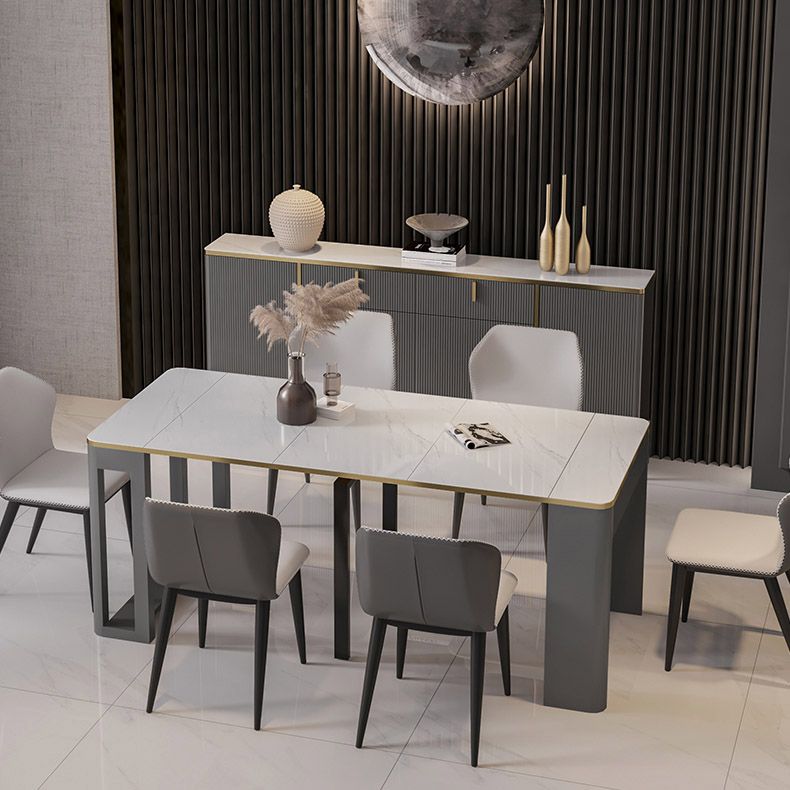 Rectangle Dîner table de cuisine table de cuisine contemporaine table à manger